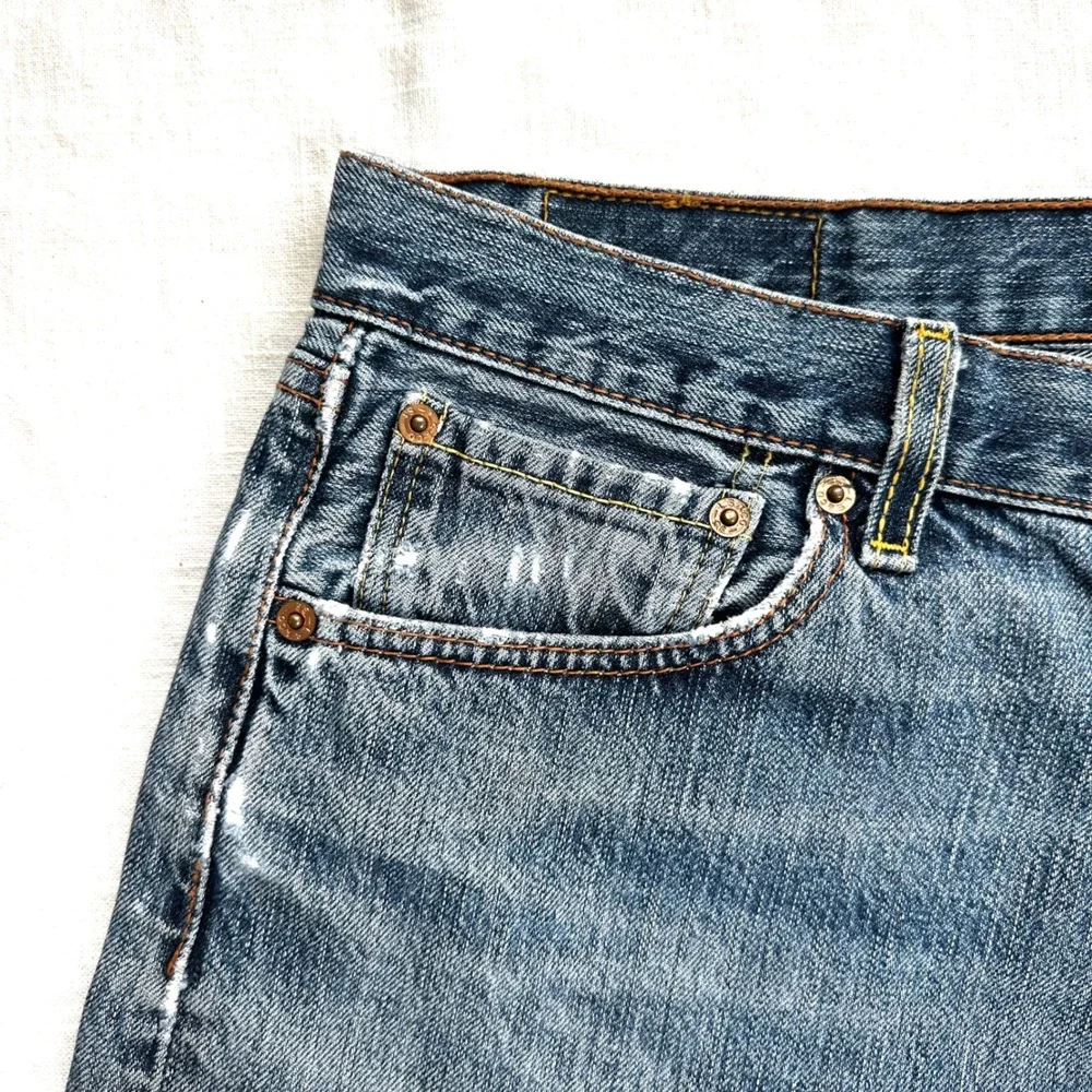 Levi's 501 Denim Shorts Frayed Hem‎ Vtg Distressed Vintage Womens Size 29